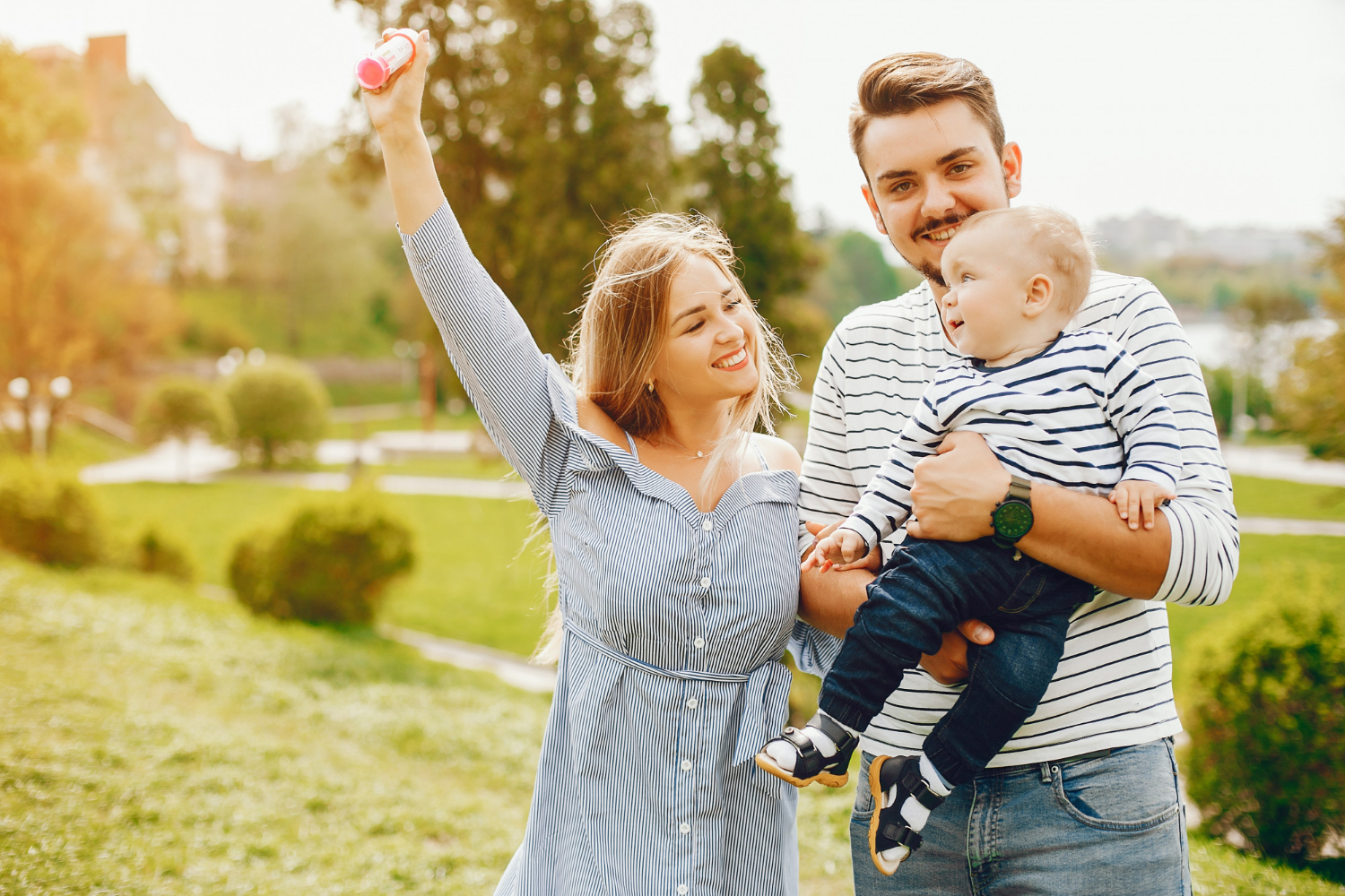 Young Family in the Park